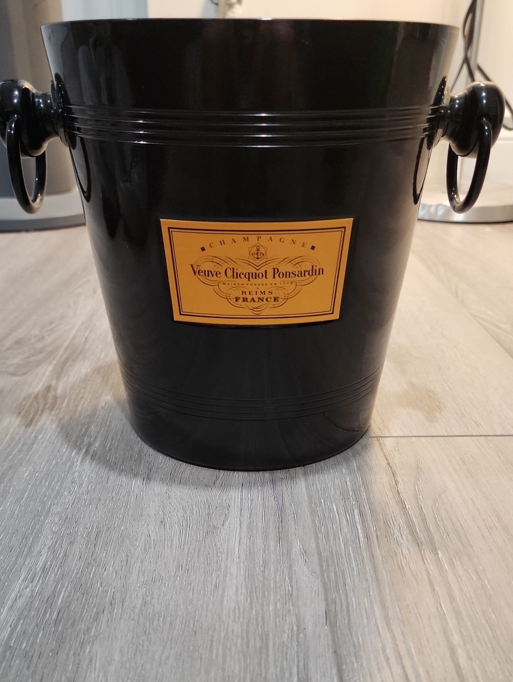 Veuve Clicquot Ponsardin Black Champagne Ice Bucket  Metal